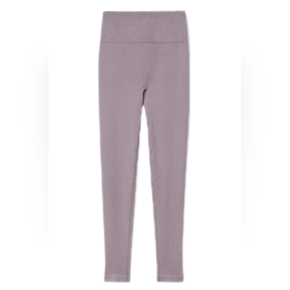 Everlane The Seamless Legging Ribbed Light Purple Size XL/XXL - Picture 3 of 9